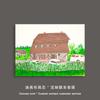 Novo David Hockney Normandy Primavera Coleção Pintura Paisagem Verde Nicho Decorativo Core Poster