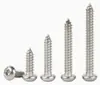 Tornillos Autorroscantes de Cabeza Redonda con Dado Hexagonal, Tornillos Pequeños de Cabeza Redonda de Acero Inoxidable 304, Iso7380 de Cabeza Redonda con Dado Hexagonal