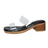 Sandalias de mujer transfronterizas europeas y americanas para el verano de 2026, zapatillas sin cordones de punta abierta para uso en exteriores, venta al por mayor en tallas grandes