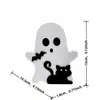 Figurillas de Fantasmas de Halloween Más Vendidas Transfronterizas, Figurillas Innovadoras de Sombrero de Bruja, Adornos Decorativos de Escritorio para Habitación Infantil