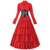 Nova roupa feminina de corte medieval Amazon Roupa feminina renascentista Vestido longo irlandês