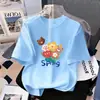 Camiseta de Manga Corta de Algodón Puro para Niños Ropa para Niños Niñas Verano Media Manga 2026 Nuevo Estilo de Moda Bebé Delgado Superior