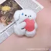 Pin Decoración Bolsa Estudiante Muñeco Peluche Dibujos Animados Corazón Melocotón Cachorro Animales Lindos Rellenos de Algodón Accesorios Cabeza