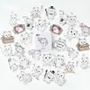 Pegatinas de la Caja de Poesía Azucarada (Recopilación) Adorable Meow-Chan Ins Diario Lindo Material DIY Pegatinas Decorativas 45 Piezas