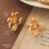 Pendientes Vintage Antiguos de Época Serie de Pintura al Óleo Van Gogh Flor de Aceite Goteante Borla de Perla Pendientes Joker Venta al por Mayor