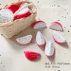 Cuentas acrílicas simuladas en forma de manzana, cuentas de frutas, pulsera, cuentas para ensartar DIY, cadena para teléfono, charm para bolso y accesorio
