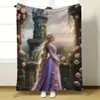 Mantas Infantiles de Dibujos Animados Serie Princesas Disney, Engrosadas, Suaves y Cómodas de Franela, Venta al por Mayor Personalizada Transfronteriza