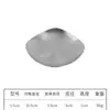 Plato para Salsas de Restaurante de Barbacoa Estilo Coreano Transfronterizo, Plato Dorado para Salsas, Plato para Salsas Comercial, Plato para Snacks, Plato para Kimchi de Acero Inoxidable 304