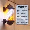 Luz Rotativa LED Simples Retro para Cabeleireiro Loja de Barbeiro Lâmpada Rotativa de Palácio para Exterior Sinal Rotativo Profissional para Pendurar na Parede Fábrica