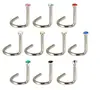 Joia de piercing de aço inoxidável europeu e americano, argola de nariz com diamante, cravo de nariz, argola de nariz, cravo de nariz