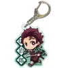 Cazador de demonios: Kimetsu No Yaiba Llavero Acrílico Tanjirou Nezuko Decoración para Bolso Colgante Pequeño Regalo del Día del Niño