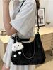 Bolsa Casual de Grande Capacidade para Mulheres 2024 Novo Trabalho de Verão Viajante Pão Macio Moda Estudante Ombro Bolsa Transversal