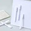 Giz líquido branco com ponta de pincel, marcador para quadro branco magnético, apagável, sem poeira, marcador para quadro com luz LED, giz de marcação à base de água.