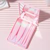 Caja de espejo mini de explosiones transfronterizas caja de espejo mini pincel de maquillaje 5 juegos de pinceles pincel de pintura suelta pincel para sombra de ojos pincel de maquillaje para principiantes