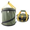 Bolsa Cilíndrica para Armazenamento de Ferramentas, Bolsa Personalizada para Armazenamento de Equipamentos de Camping, Bolsa de Gelo Expansível, Lixeira para Uso Externo, Balde de Gelo com Mola