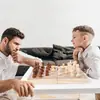 Quebra-cabeça atacado direto da fábrica educação infantil xadrez portátil dobrável de madeira jogo de pensamento interativo pai-filho auxílios de ensino