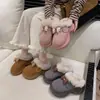 Pantuflas de algodón gruesas, cálidas y forradas de felpa para mujer, con un bonito diseño de lazo y estilo de punta cerrada, perfectas para el invierno y como cómodas pantuflas de interior para la recuperación posparto