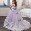 Vestidos Infantis Mais Vendidos no Exterior para Idades de 2 a 14 Anos, Vestidos de Princesa em Estoque para Crianças Maiores, Vestidos Infantis de Renda em Blocos de Cor