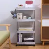 Estante de Almacenamiento para Huecos de Cocina de Piso Baño Refrigerador Estante de Almacenamiento Ultraestrecho para Huecos de Carrito Estante de Almacenamiento Multicapa