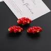 Nube linda pintada a mano de acrílico con agujero recto, cuentas sueltas, cadena para teléfono hecha a mano DIY, materiales y accesorios para joyería con cuentas