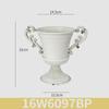 Vaso de Metal Ferro Estilo Europeu Ware Flor Antiga Retrô Branco Urna de Flores Banquete Foto Restaurante Decoração de Casamento