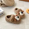 Zapatos de Algodón Lindos de Dibujos Animados Estilo Coreano para Niños Zapatos Peludos con Forro de Felpa para Niñas Zapatos Birkenstock Cálidos Versátiles Retro para Niños