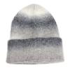 Chapéu de Tricô Tie-Dye Gradiente Novo para Outono e Inverno para Mulheres, Chapéu de Tricô Pontudo Quente Espessado de Lã Colorido Arco-Íris Europeu e Americano