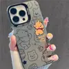 Urso Morango Transfronteiriço Adequado para Capa Apple 15Promax Iphone14 Desenho Animado 13 Novo Estilo 12 Tudo Incluído 16 Ursinho Pooh