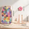 Novo pote de recompensas de estrelas infantil transfronteiriço, recompensa de pontos para aprender autodisciplina, pote de tokens de check-in, produto de madeira