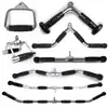 Manija de Jalón Alto, Barra Recta para Press de Brazos Hacia Abajo, Manija de Remo Sentado Tipo Vw, Accesorios para Equipo de Fitness de Estructura en Forma de V