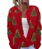 Nuevo suéter de otoño e invierno para mujer con motivos de animales y estampados florales, cárdigan, abrigo de cuello redondo, top