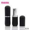 Contenedor de plástico negro para lápiz labial tubo redondo para lápiz labial tubo vacío JG58 material de empaque cosmético al por mayor