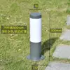 Lámpara de Césped Acero Inoxidable Lámpara de Calle Cilíndrica Impermeable Exterior Villa Patio Parque Bosque Plaza Lámpara de Paisaje Lámpara de Césped