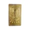 Fabricantes fornecem todos os tipos de metal Foka Nanhai Guanyin metal banhado a ouro cartões de metal dourados