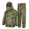Traje anti-mosquitos, conjunto de camuflaje de malla, ropa con capucha anti-mosquitos para acampar, senderismo y montañismo de aventura, traje de camuflaje ghillie para pesca