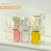 Estante de Almacenamiento de Vasos de Escritorio Acrílico Soporte para Vasos de Papel Desechables Vaso de Té de Vidrio para el Hogar Bandeja Organizadora de Gran Capacidad