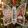 Nuevo Producto de Navidad Regalo en Efectivo de Navidad Mariposa Navideña Mariposa Acrílica Clip de Regalo Adorno