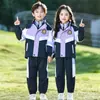 Uniforme de escuela primaria, cortavientos para niños, uniforme de clase de primer grado, conjunto de tres piezas para primavera y otoño, uniforme de jardín de infantes, conjunto de otoño e invierno