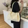 Bolso de Hombro Nuevo de Primavera 2026, Bolso de Hombro con Estrella Estilo Coreano Primavera/Verano, Bolso Tote de Lona Brillante con Diamantes, Gran Capacidad para Viajar