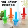 Pincel de Silicone para Óleo Doméstico com Frasco Pequeno Pote de Óleo Cozinha Panqueca Resistente a Altas Temperaturas Artefato de Assar Plástico Integrado Pincel para Churrasco