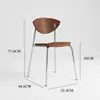 Mesa y Sillas de Comedor de Madera Maciza, Sillas de Comedor de Lujo Ligero, Sillas de Hierro para Cafetería y Uso Doméstico, Sillas de Diseñador con Forma de Pájaro