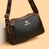 Bolsa Nova Estilo Almofada 2024 Feminina Couro Macio Alta Qualidade Feminina Grande Capacidade Moda Versátil Ombro Transversal