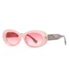 Gafas de Sol Modernas Retro de Marca Grande Europeas y Americanas Estilo Gafas de Sol de Color Tinta Versátiles y Modernas para Mujer Espejos Planos Anti-Luz Azul 9248