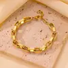 Pulseira Nova Japonesa e Coreana de Aço Inoxidável que Não Desbota Versátil Estilo ins Moda Joia de Mão Pulseira Joia para Mulheres