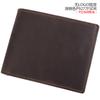 Billetera de Cuero Crazy Horse Más Vendida de Amazon Rfid Corta de Cuero Genuino para Hombre con Múltiples Ranuras para Tarjetas Portatarjetas de Piel de Vaca de Primera Capa