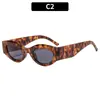 Gafas de Sol Retro Azules de Ojo de Gato con Montura Pequeña Europea y Americana, Gafas de Sol Versátiles Retro Moda Hot Girl, Gafas de Moda
