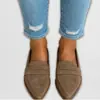 Nuevos Zapatos Individuales de Tacón Bajo Puntiagudos Estilo Academia Británica Casual de Talla Grande 40-45 para Mujer, Comercio Exterior Transfronterizo Estilo Coreano