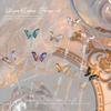 Popular aleación cristal mariposa perla colgante cadena joyería para uñas Nuevo Aurora mariposa tridimensional accesorios de diamantes