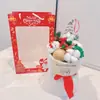 Ramo de Muñecas Navideñas para Maestros, Novios, Novias, Mejores Amigos, Niños, Muñecos de Peluche de Dibujos Animados, Regalos en Ramo