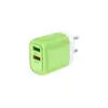 Venta Directa de Fábrica Cabezal Cargador de Teléfono Móvil 3.1A Nuevo Color Macarrón Normativas Europeas, Americanas y Británicas Cargador Dual U Transfronterizo